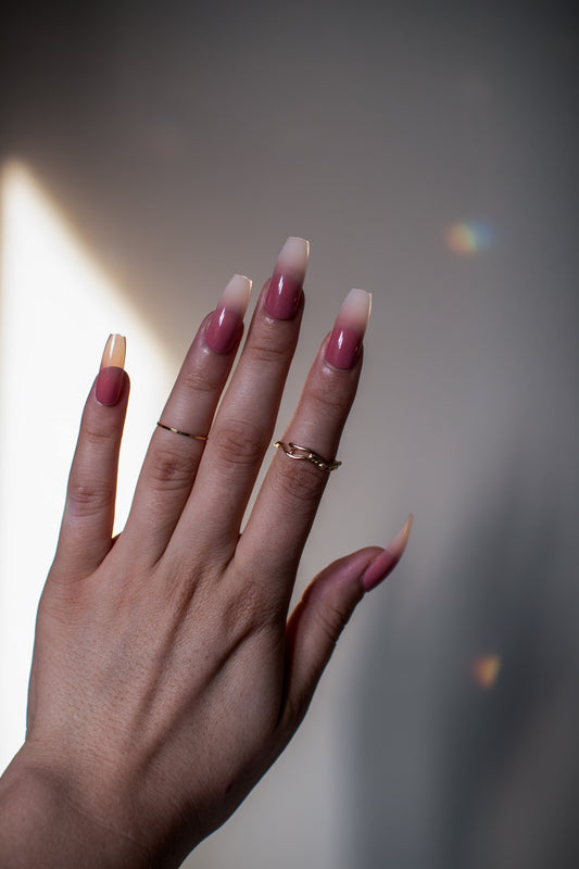 24pcs Ombre Press On Nails