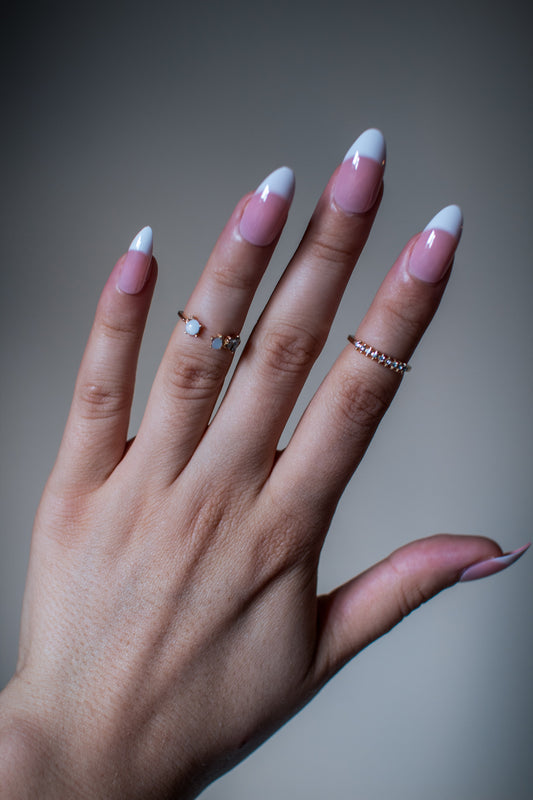 24pcs Long Almond Fake Nail