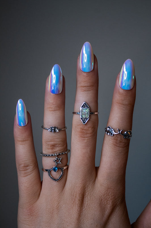 24pcs Solid Patent Press On Nails