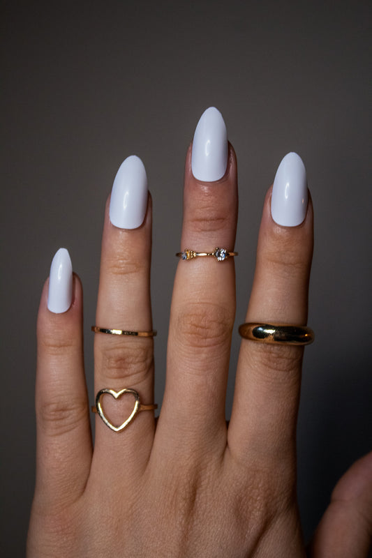 24pcs Plain Press On Nails