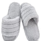 Memory Foam Faux Fur  Slippers - Dotu