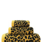 3-Piece Leopard Print Cotton Towel Set – Quick-Drying & Ultra-Soft
