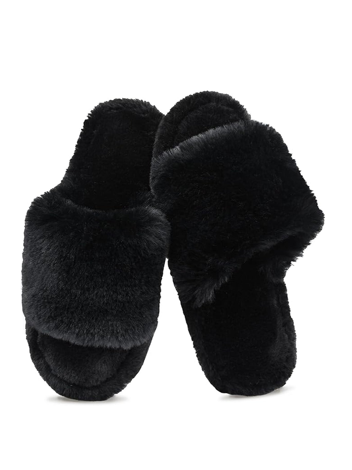 Memory Foam Faux Fur  Slippers - Dotu