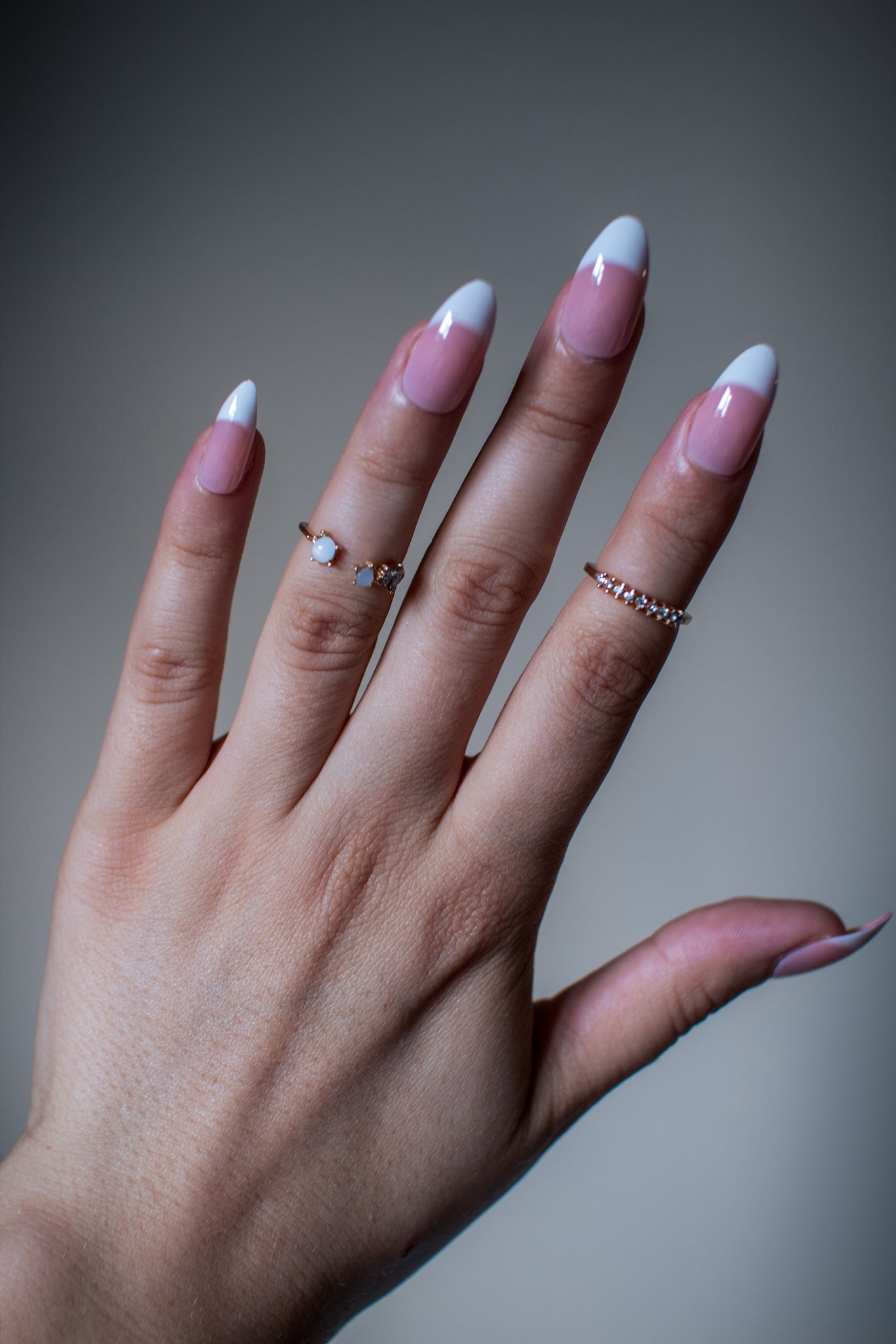 24pcs Long Almond Fake Nail