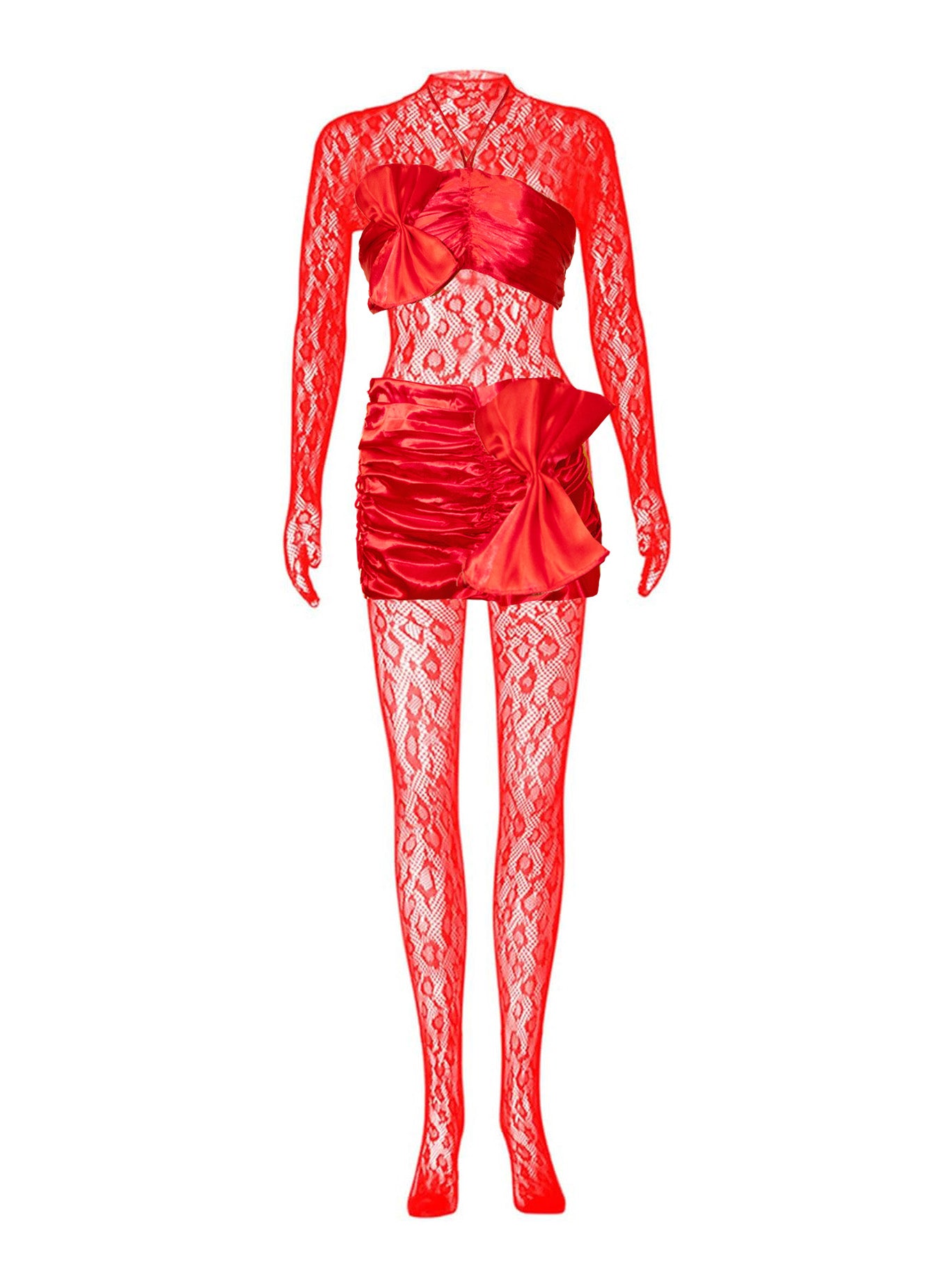 Leopard Lace Mesh Jumpsuit – Sleek & Seductive Rave Bodysuit