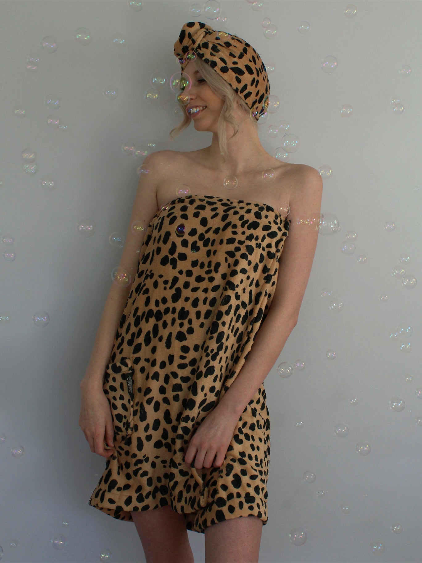 🐆 Veronica ~ Cheetah Bath Towel Set - Dotu